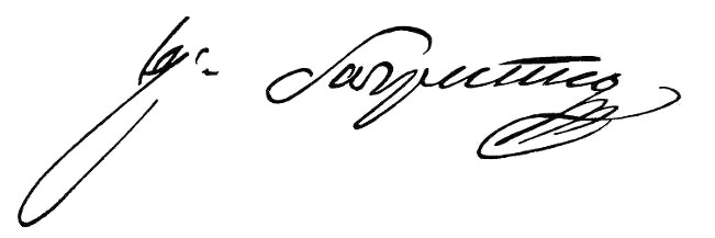 Автограф князя П.И.Багратиона
